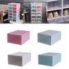 1PC Foldable Clear Shoes Storage Box Plastic Stackable Shoe Organizer