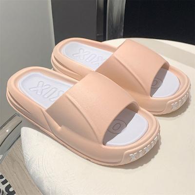 Шлепанцы Высота Каблука Женские Тапочки Домашние Летние Для Пляжа Обувь Для Женщин 2024 Мужские Домашние Сандалии Розовые Для Помещений Стильные B I Обувь