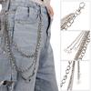 Metal Gothic Pants Chain Hip Hop Punk 3 Layers Jean Key Wallet Chain Star Women