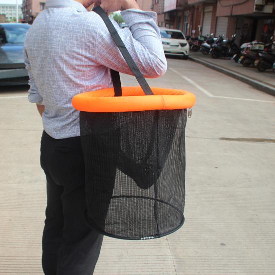 Floating Fishing Net with Handle Large Capacity Heavy Duty Fish Locating Catching Guard Net Fishing Protection Collection