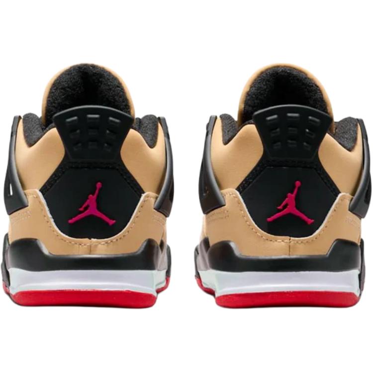 Кроссовки Air Jordan 4 Retro TD Pizza для малышей, бежевые, кунжутные, белые IH2095-200