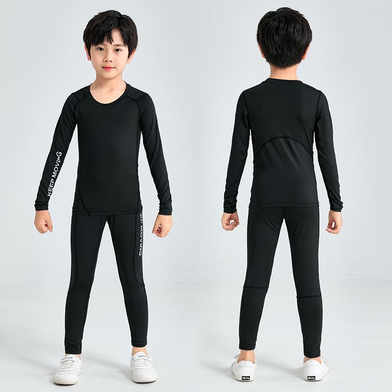 [High Quality] Children's Basketball Training Clothing Tights Boys Basketball Suit Elementary School Football Suit Bottom Shirt