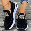 Fashion Comfortable Solid Zipper Sneakers for Women Autumn Fashion Metal Decoration Shoes Woman Lightweight Walking Sports Shoes Female