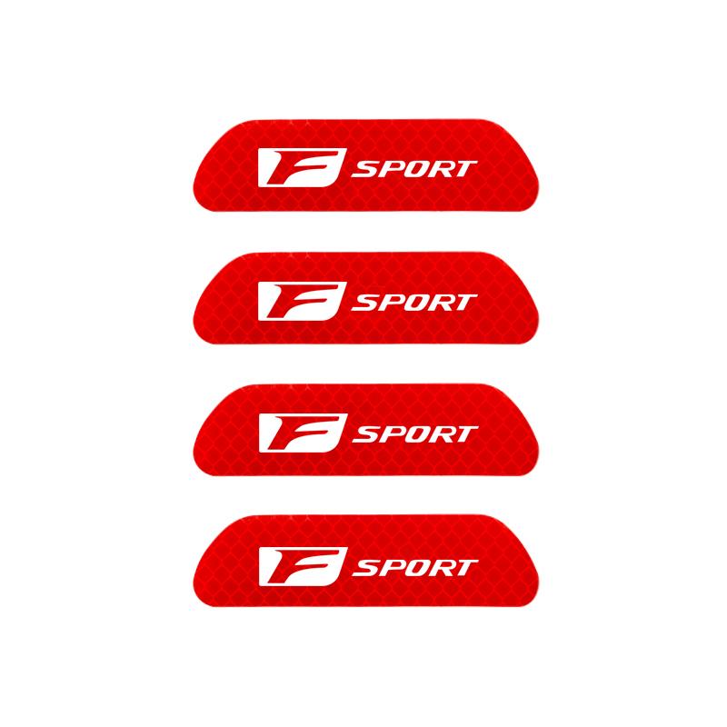 WDM2 2026 Hot Interior Stickers Lexus Car Door Reflective Sticker Night Light Warning Decal For Lexus F SPORT ES RX NX LS UX LM LX GX