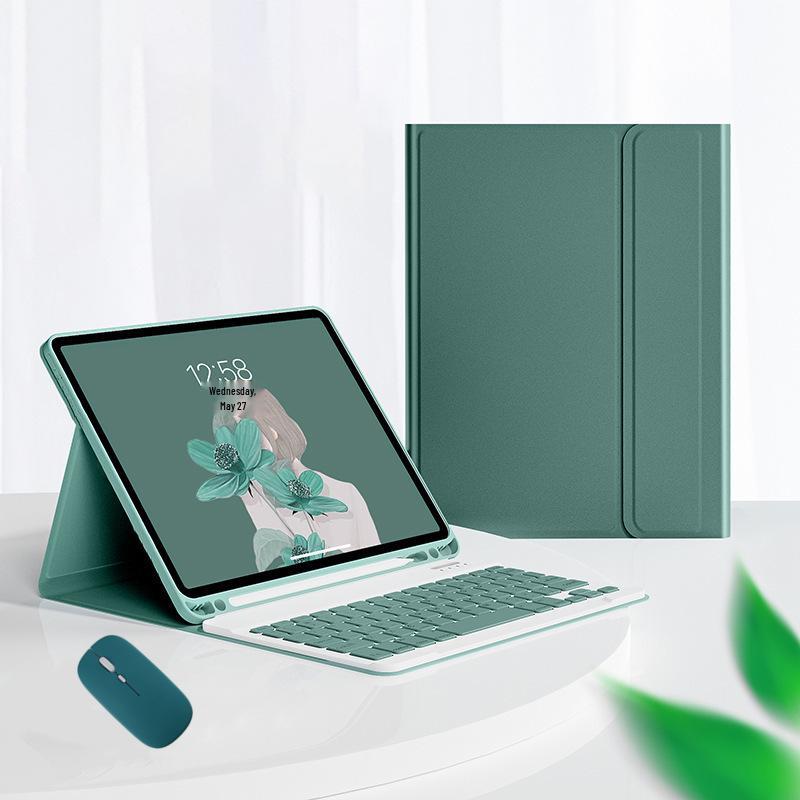 Защитный кожаный чехол для Samsung Tab S11 с магнитной Bluetooth-клавиатурой, мышью и поддержкой корейского/испанского языка