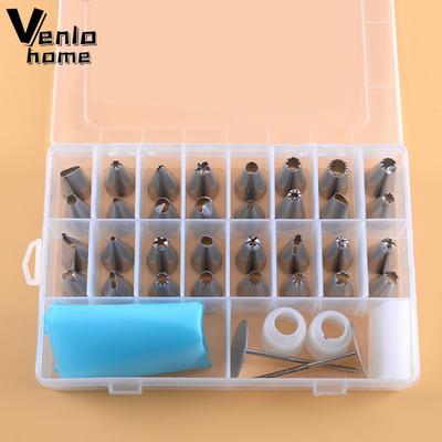 38 шт./компл. многоразовые насадки для глазури, набор насадок для кондитерских изделий, скребок для цветочного кондитерского крема, конвертер, инструмент для украшения торта кекса