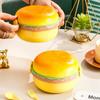 Fashion Hamburger Shaped Plastic Lunch Box - Portable Food Container for Healthy Meals On the Go
