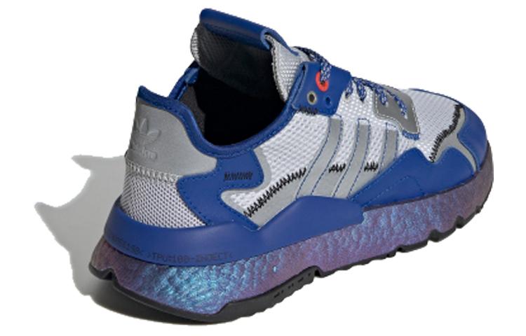 adidas Женские Nite Jogger 'Серебристый Металлик Королевский Синий' Женские EG3360