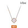 [LeShop] Колье из 14-каратного золота 'Клевер' (Позолоченный)_LJ5316BRN