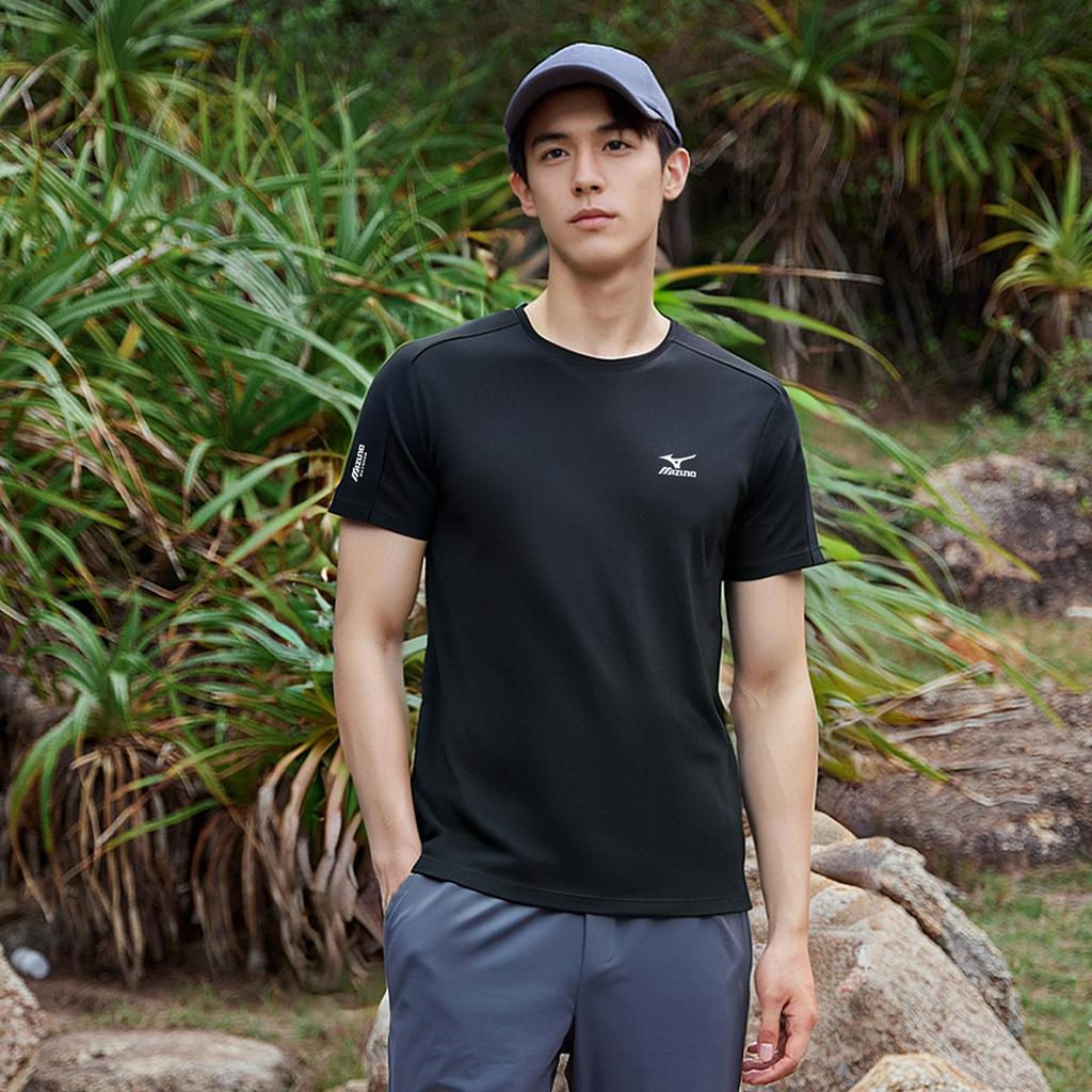 Mizuno T Shirts Unisex Crew Neck Thin Straight Fit A2CA4106