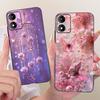 For Motorola Moto E13 Case Moto E14 Luxury Flowers Butterfly Painted Cover Soft Silicone Case For Motorola E14 E 13 MotoE13 Bags