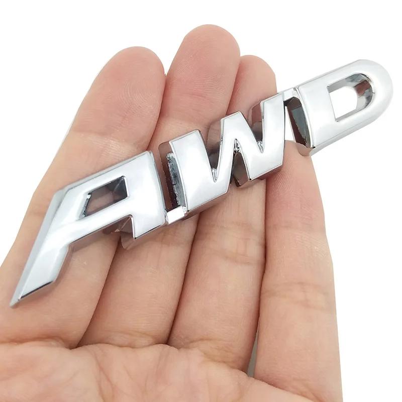 3D Metal AWD Badge Sticker Car Body Emblem Decal 4 Wheel Drive SUV Off Road for Toyota Impreza Subaru Honda SUV Off Road SUV V6