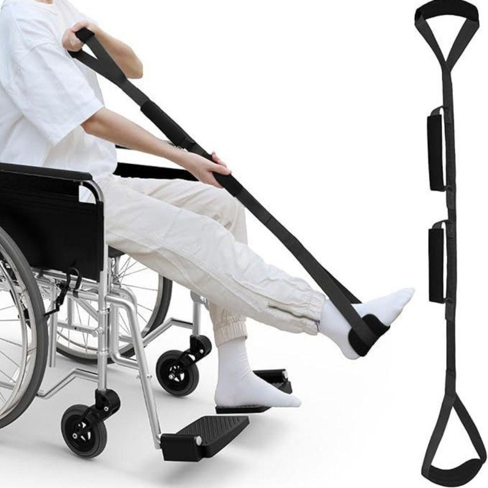 Черный цвет длинный ремень для подъема ног нейлоновый жесткий ремень для подъема ног вспомогательные средства для передвижения инструмент