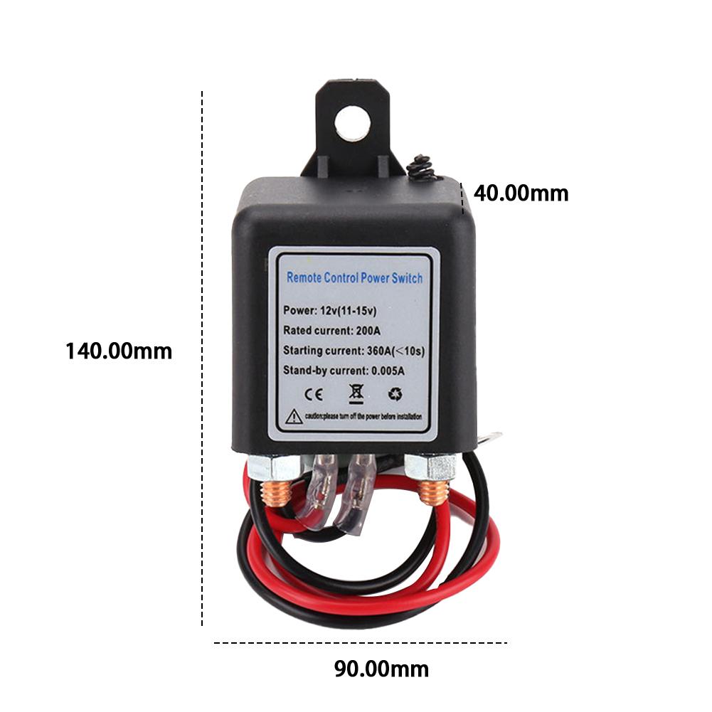 Реле отключения аккумулятора 12 В 200 А, автомобильный аварийный выключатель, противоугонный пульт дистанционного управления, выключатель для предотвращения разряда аккумулятора