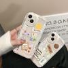 Smiley Face for Apple 15 Phone Case for IPhone16promax/13 Label English 11/12 Transparent Silicone 14