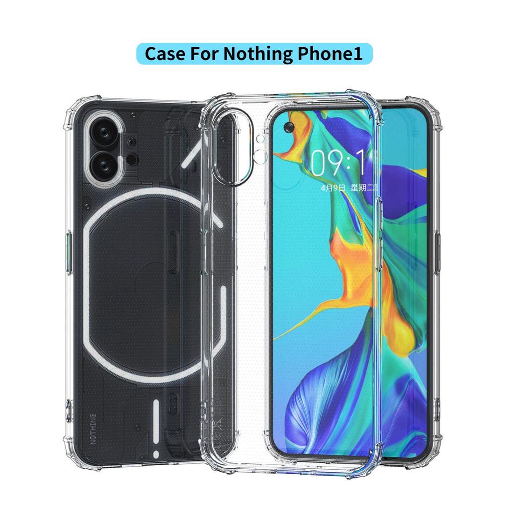 Противоударный прозрачный мягкий чехол из ТПУ для Nothing Phone 1, защита от падений, чехол для мобильного телефона для Nothing Phone1