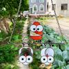 Hanging Ornament Delicate Bird Wall Big Eyes Acrylic Owl Garden Suncatcher Pendant for Outdoor