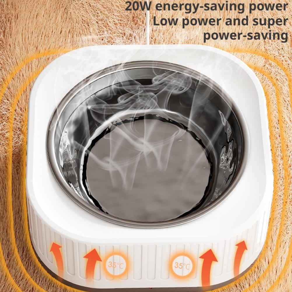 Обогреваемая миска для животных для воды/корма Миска для кошек с подогревом Бесшумная Поддержание тепла Миски для собак с подогревом Зимние Постоянная температура Товары для домашних животных