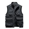 Workwear Vest Men's Thin Multi Pocket Outdoor Fishing Tactical Vest Jacket