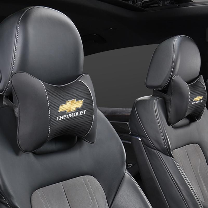 Car Seat Headrest Neck Pillow Auto Interior Accessories For Chevrolet Spark Captiva Cruze Tracker Orlando Trax Epica sticker amy123
