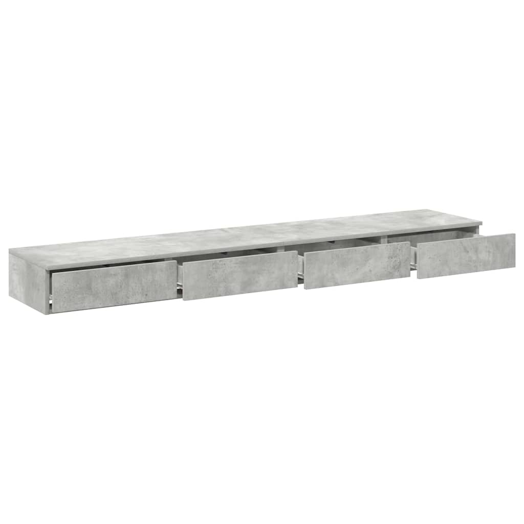 Bed Drawers Concrete Grey 180 x 36.5 x 16.5 cm Particleboard