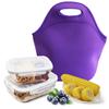 Practical Reusable Heat Retaining Neoprene School Students Portable Insulated Bento Handbag for Travel Lunch Handbag