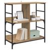 vidaXL Regal 4 Ebenen 78,5 x 33 x 82 cm Holzwerkstoff Artisan-Eiche