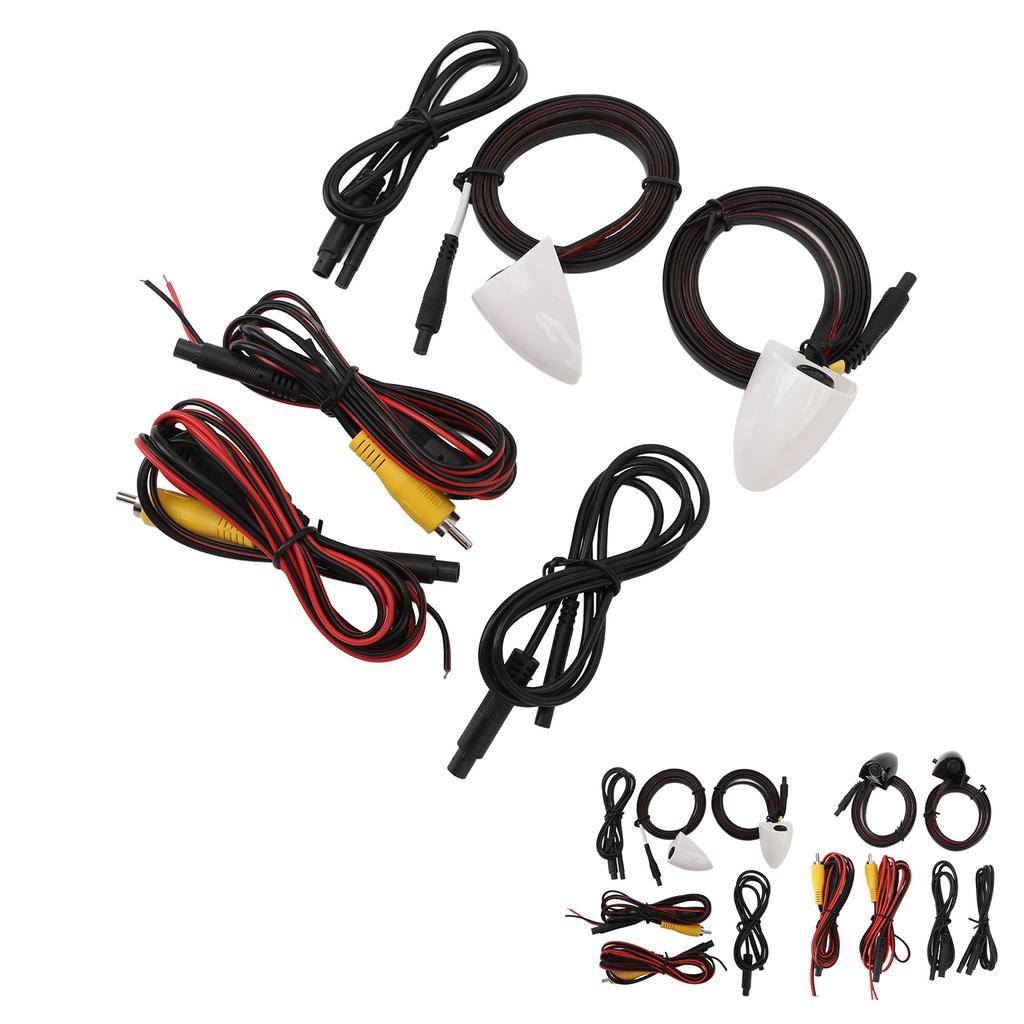 Камера бокового вида двери автомобиля с ночным видением, камера слепой зоны, левая правая, мини, HD-изображение, ленточное крепление для системы видеонаблюдения автомобиля