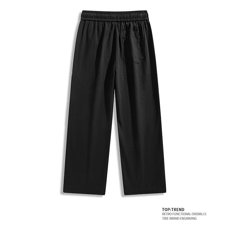 Men's Cotton American Style Loose Straight-Leg Casual Pants