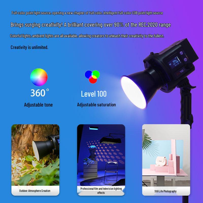 8-гранный светодиодный атмосферный светильник RGB 60 Вт для прямых трансляций, съемки на открытом воздухе и портретной фотографии