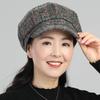 In The Elderly Mother Octagonal Hat Spring and Autumn Middle-aged Women Fashion Autumn Milliner British Versatile Hat Women's Spring Hat