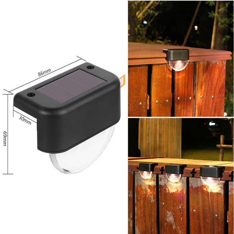 Солнечный уличный лестничный настенный светильник