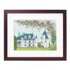 Olympus Yarn Cross Stitch Embroidery Kit from World Heritage Sites and World Scenery Chenonceau 7213 Off-white