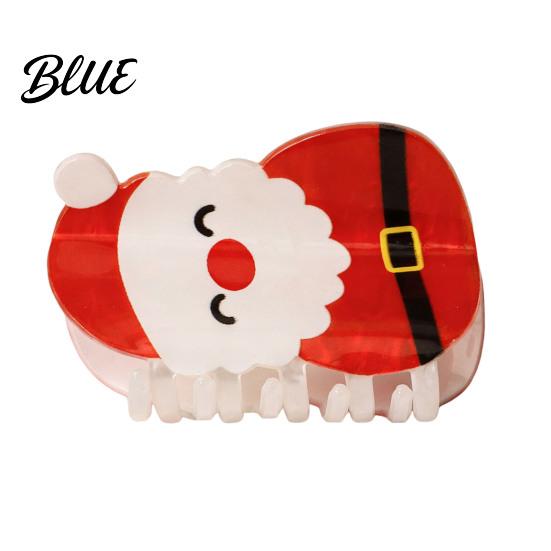 Holiday Gift for Her Hair Claw Clip Women, Cute Christmas Patterns Non-Slip Strong Hold Clips Shark Clip, Lightweight Decorative Barrettes Party