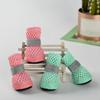 4PCS/SET Anti-Slip Dog Mesh Shoes Breathable Dog Foot Cover Lightweight Puppy Boots  Summer Walks