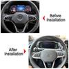 2Pcs Automotive Steering Wheel Shift Paddle Sturdy Aluminum Alloy for VW Tiguan from 2019 C-Trek Golf 8 MK8 Assembly Parts