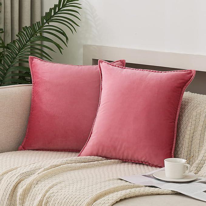 Наволочки для декоративных подушек 16x16 Набор из 2 Бархатный декор Декоративные наволочки с бахромой для диванных подушек Украшение для дома и кровати для дивана, спальни