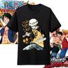 Хлопковая футболка оверсайз с принтом персонажей аниме One Piece для мужчин и женщин, удобная, в стиле Y2K, детская одежда, летняя футболка