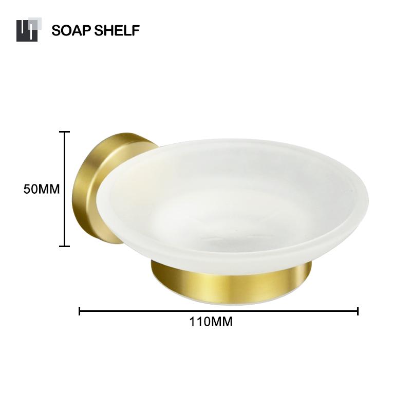 Brushed Gold Stainless Steel Towel Bar Rack Toilet Paper Holder Towel Rack Hook Toilet Brush Bathroom Hardware Accessories