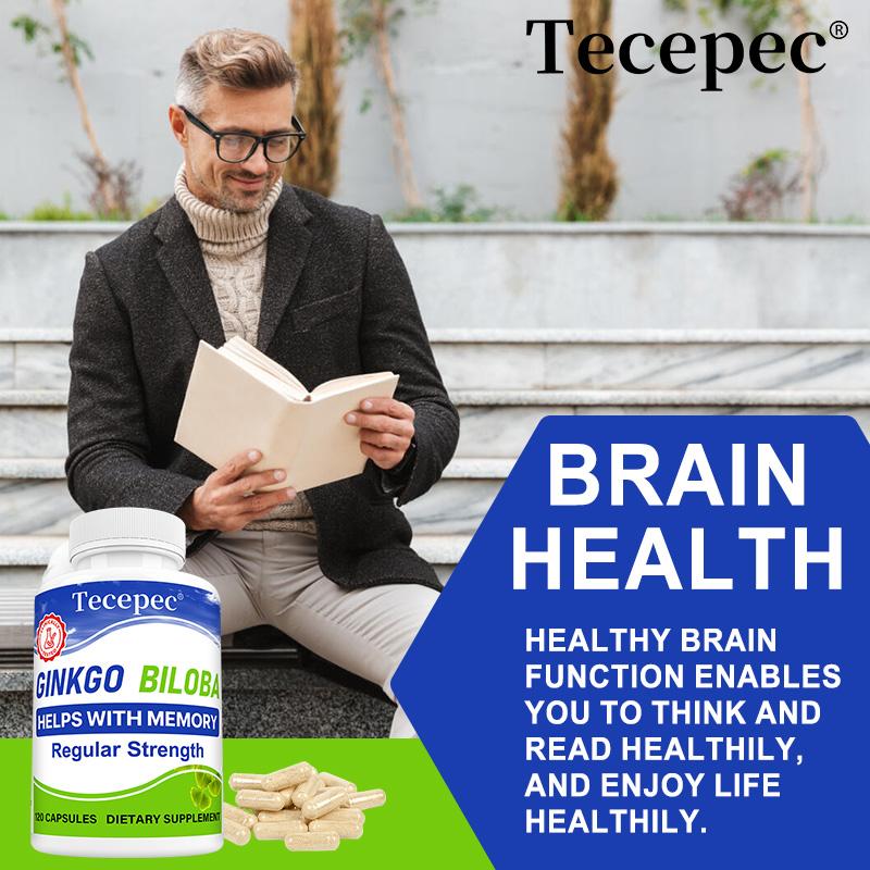 Ginkgo Biloba Leaf Extract Dietary Supplement, With Vitamin D, 120 Capsules Per Bottle