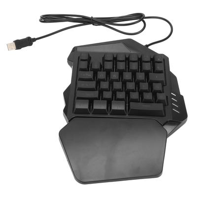 Игровая клавиатура для одной руки с RGB-подсветкой, 35 клавиш, эргономичная, портативная, мини-игровая механическая клавиатура