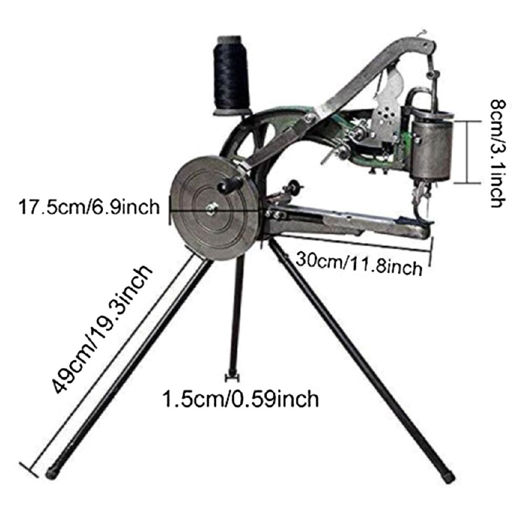 Ручная промышленная швейная машина для изготовления обуви, оборудование, машина для ремонта обуви с ручным приводом