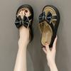 Fashion Platform With Bow Women's Slippers and Ladies Sandals On Beach Outside Slides 39 New Fashion Shoe Designer Luxury Sale Pvc Shoes
