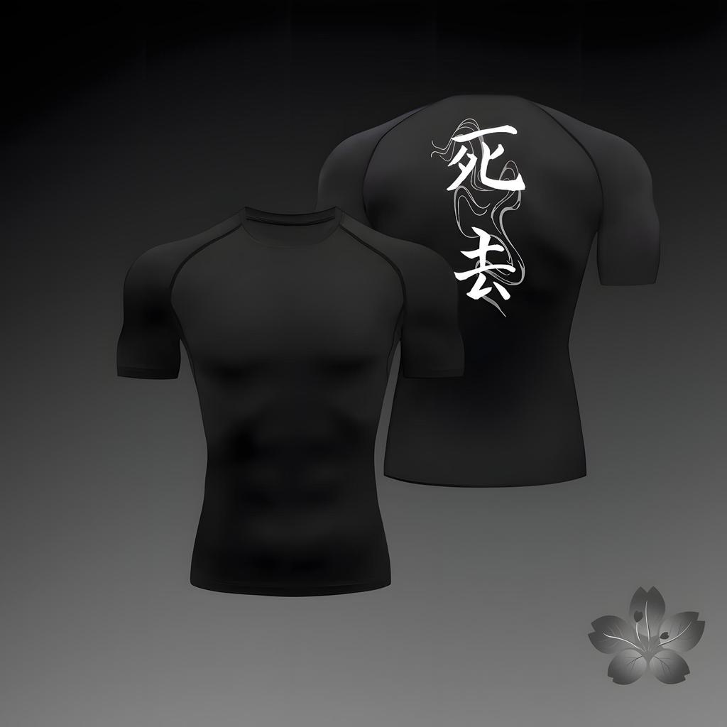 2026 Summer Men's Compression Shirt Anime Print Gym Sport Quick Dry Gym TShirts Fitness Athletic Undershirts Elasticity Tops Tee