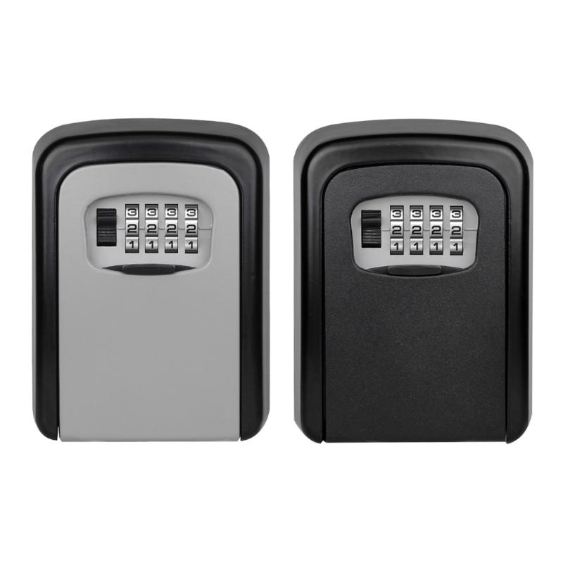 Outdoor Key Lock Box Waterproof and Sturdy Key Safe Wall Mounted Combination Key Cabinet for Household Service Traveling