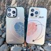 Чехол для телефона с изображением самолета и сердца для пары, для Apple iPhone 16 15 13 12 11 Pro Max 13 Mini 14pro Max Plus, противоударные лазерные чехлы