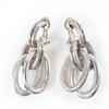 Great HERMES Earring Destrier Earrings Silver 925 Women Used