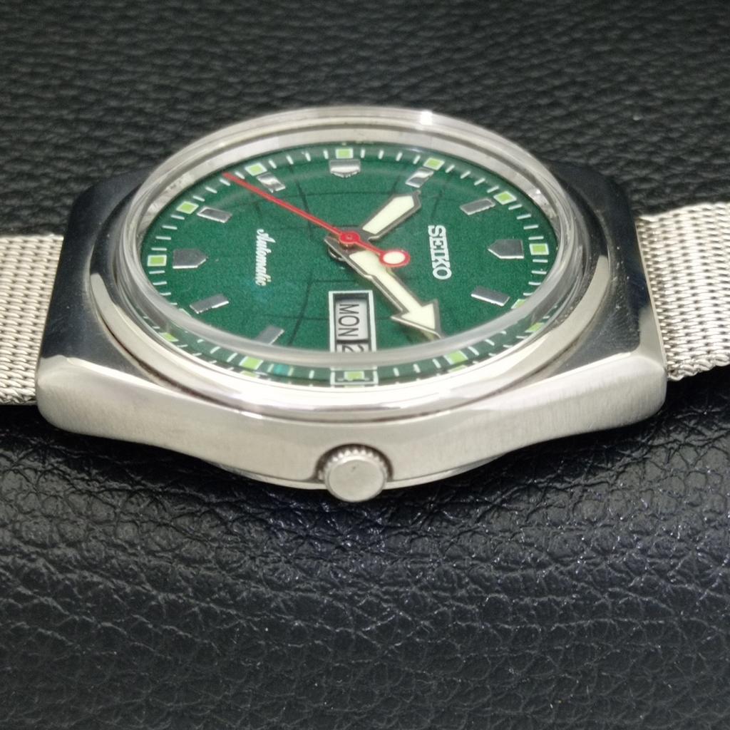 АВТОМАТИЧЕСКИЕ ВИНТАЖНЫЕ ЧАСЫ SEIKO ЯПОНИЯ 6349A МУЖСКИЕ С ЗЕЛЕНЫМ ЦИФЕРБЛАТОМ a700492-5