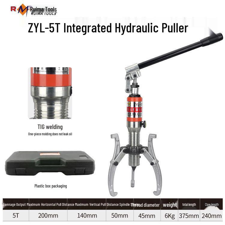 Ruima Premium Hydraulic Two/Three-Jaw Wheel & Bearing Puller Tool