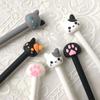 10pcs/batch Kawaii Cat Gel Pen Cute Claw Black Ink For Writing Stationery Office School Supplies Creative Student Drawing Pens